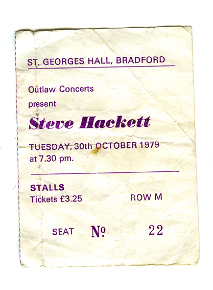Steve Hackett ticket