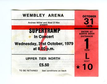 Supertramp ticket