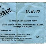 UB40 ticket